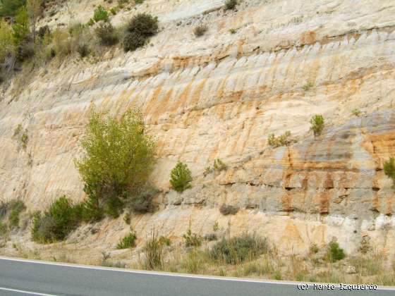 Embalse de la Toba: Falla inversa