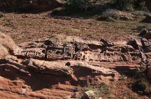 Riba de Santiuste: Procesos erosivos en areniscas del Triásico